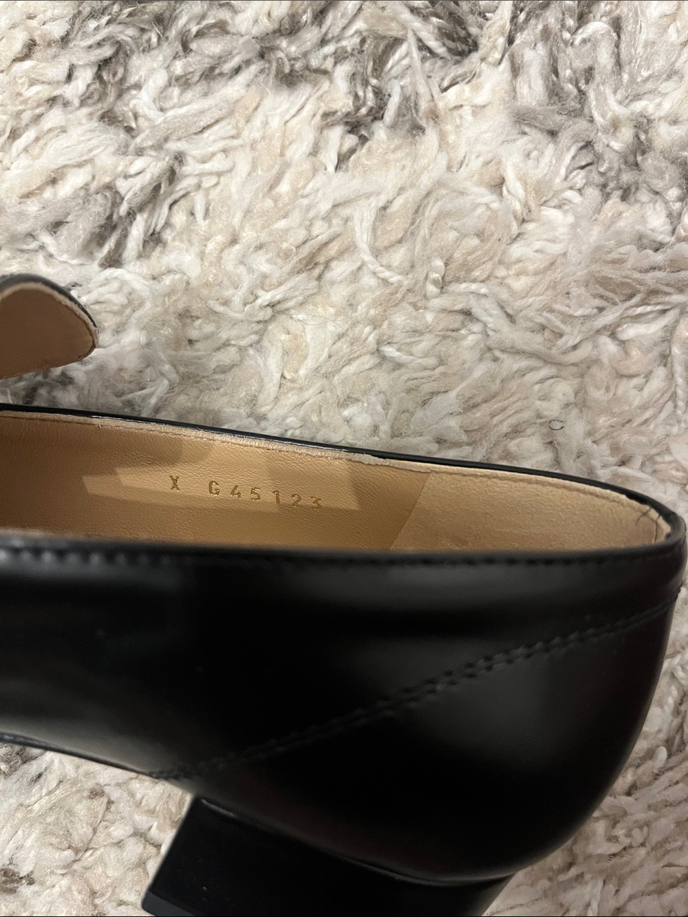 Chanel black loafers. Shiny calfskin and metal. Size 36.5. New in box. - Picture 6 of 7